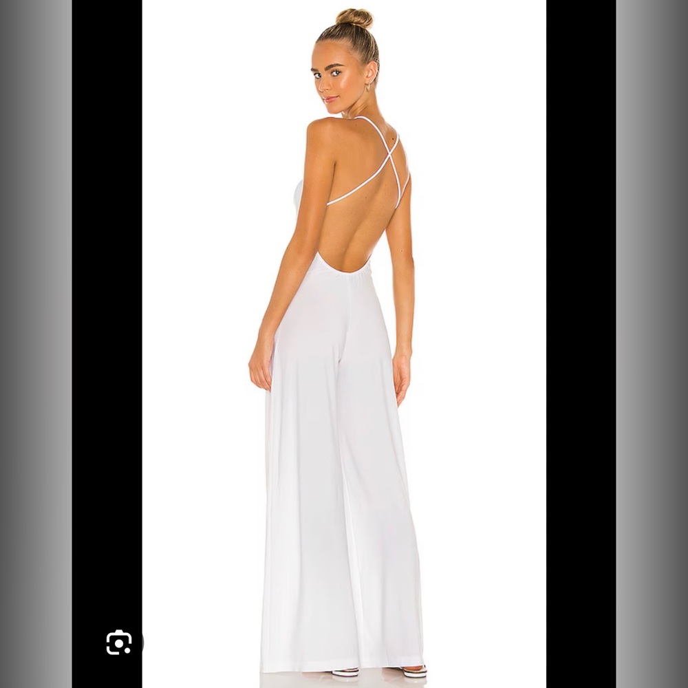 Norma Kamali Jumpsuit white Open back